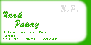 mark papay business card